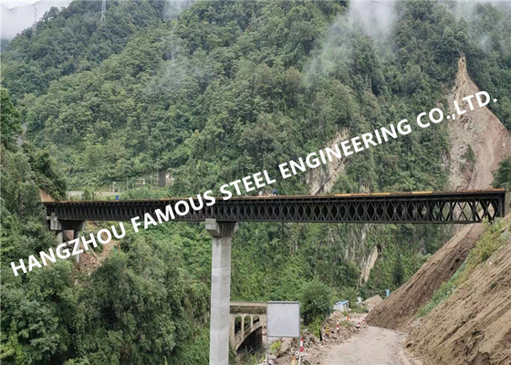 چین 200 نوع دو لاین فولاد بیلی پل 50 تن ظرفیت بار ساختمان گالوانیزه تامین کننده